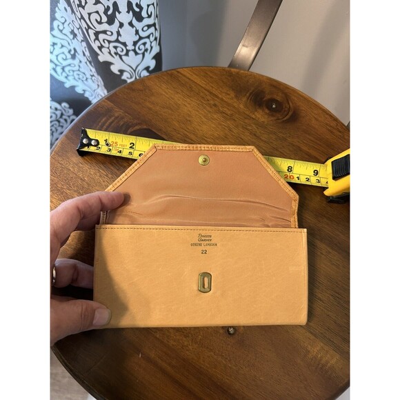 Vintage Princess Gardner Wallet Top Grain Lambskin Light Tan Very Good Condition - Picture 3 of 6